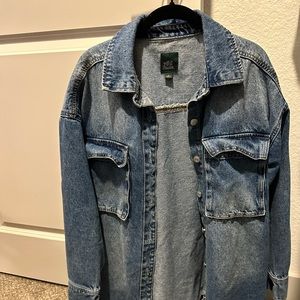 Wild Fable Long Jean Jacket Medium